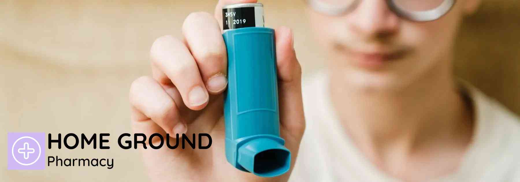 blue asthma inhaler