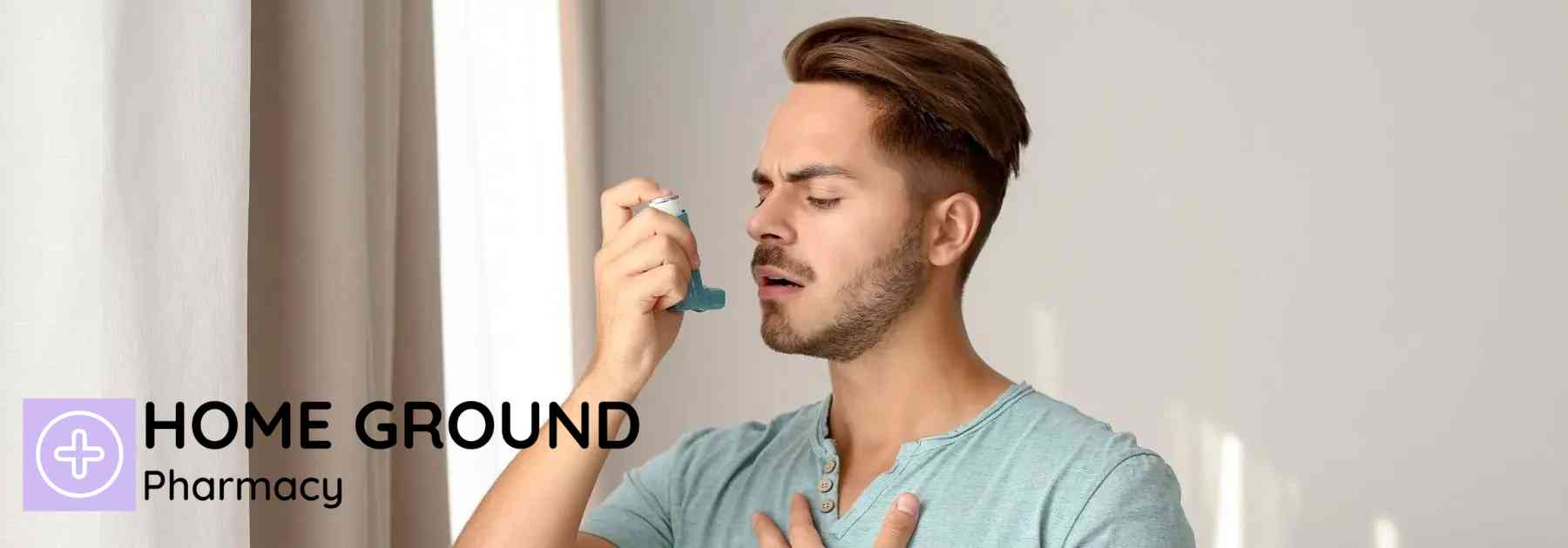 blue asthma inhaler