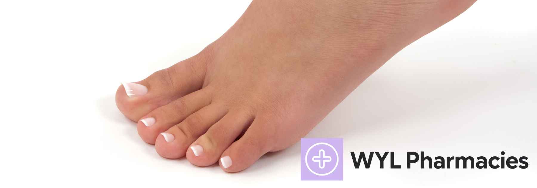 close-up of healthy foot on white background